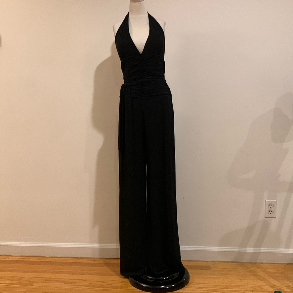 Arden B Black Halter Jumpsuit